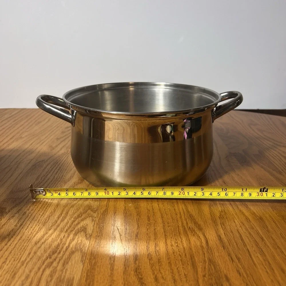 Vintage Culinary Comfort 18/8 Stainless Steel 3 Qt Pot Set w/Lid 2 Piece